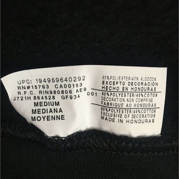 Champion Hoodie Black Size M - Picture 5 of 9